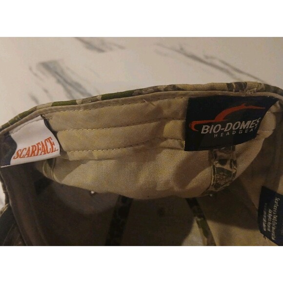 Scarface Vintage Camo Movie Print Baseball Hat  XL Camouflage Fitted Cap - Picture 5 of 6